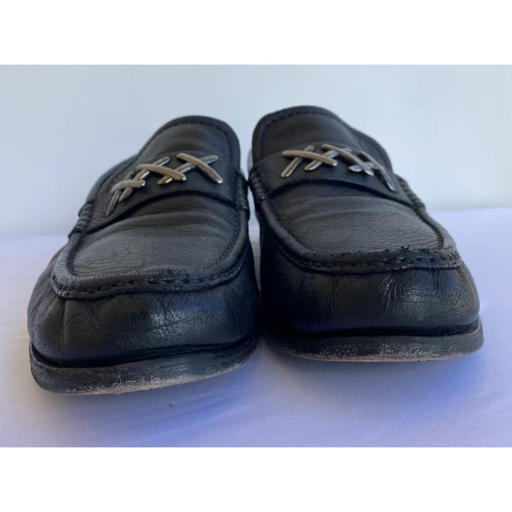 Ermenegildo Zegna Couture XXX Black Loafer Leather size US 10